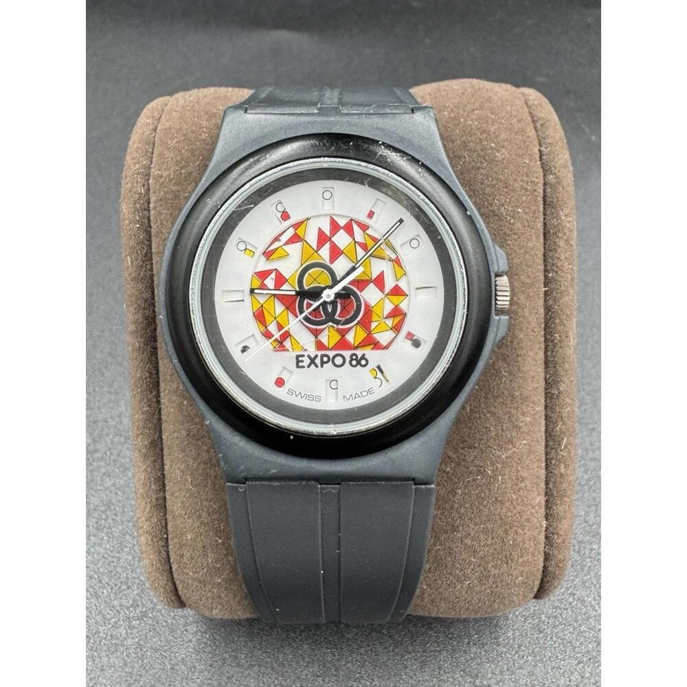 Swatch Expo 86 Quartz Vintage Men’s Watch - Needs Servicing , battery, and band